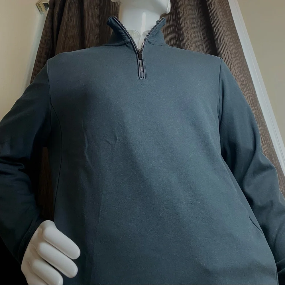 Kenneth Cole Quarter Zip Pullover, Large - Picture 2 of 10